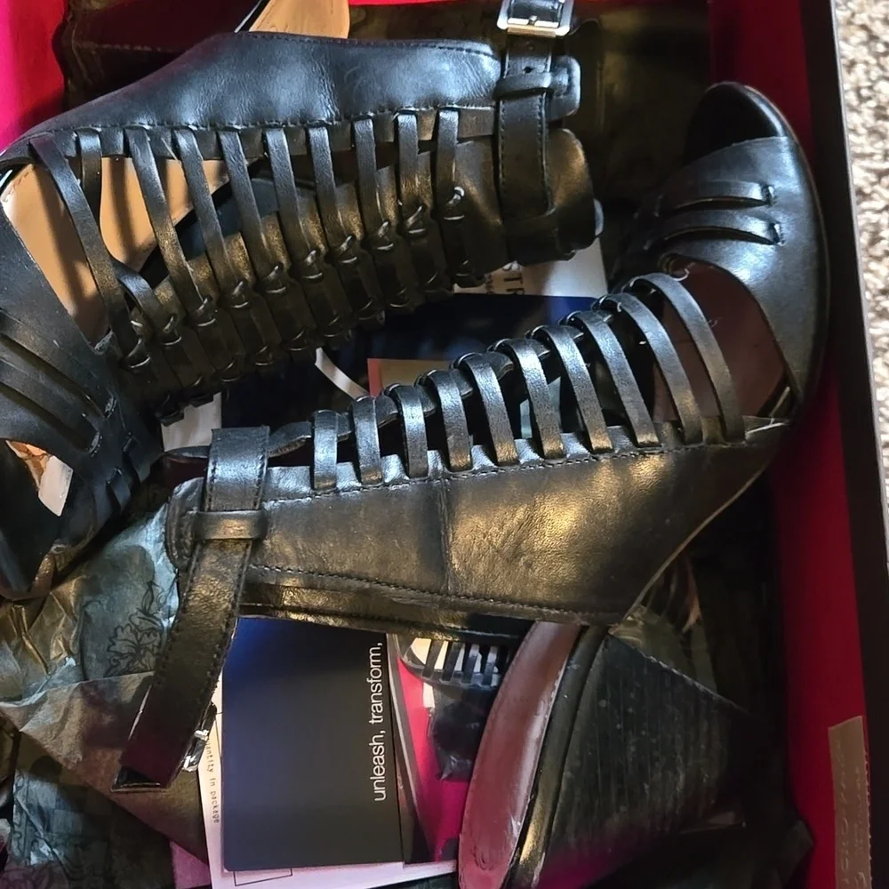 Black Strappy Women's Sandals From Vince Camuto - Picture 6 of 8